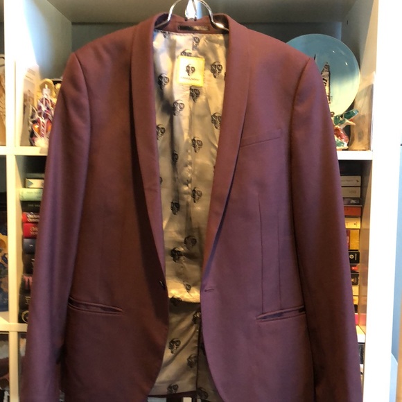 Noose & Monkey Suit! Maroon color! - Picture 5 of 15